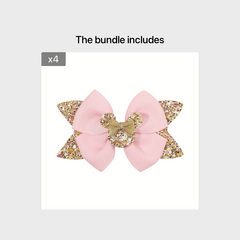 Polka Dot Bow Hair Clips for Girls