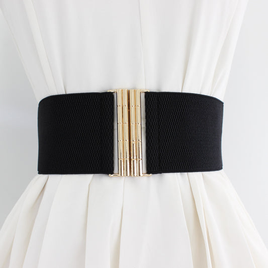 Elastic Belt Women's Belt Wide Waist Covering Decor