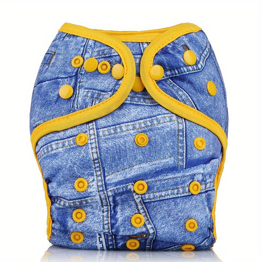Waterproof Reusable Cloth Diaper Cover for 3-15kg Babies