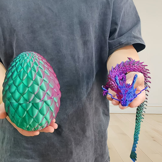 Colorful 3D Dragon Egg Set Desktop Decorations for Christmas Halloween Easter