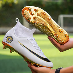 Boys Turf Anti Slip Football Shoes Lightweight Sport Shoes