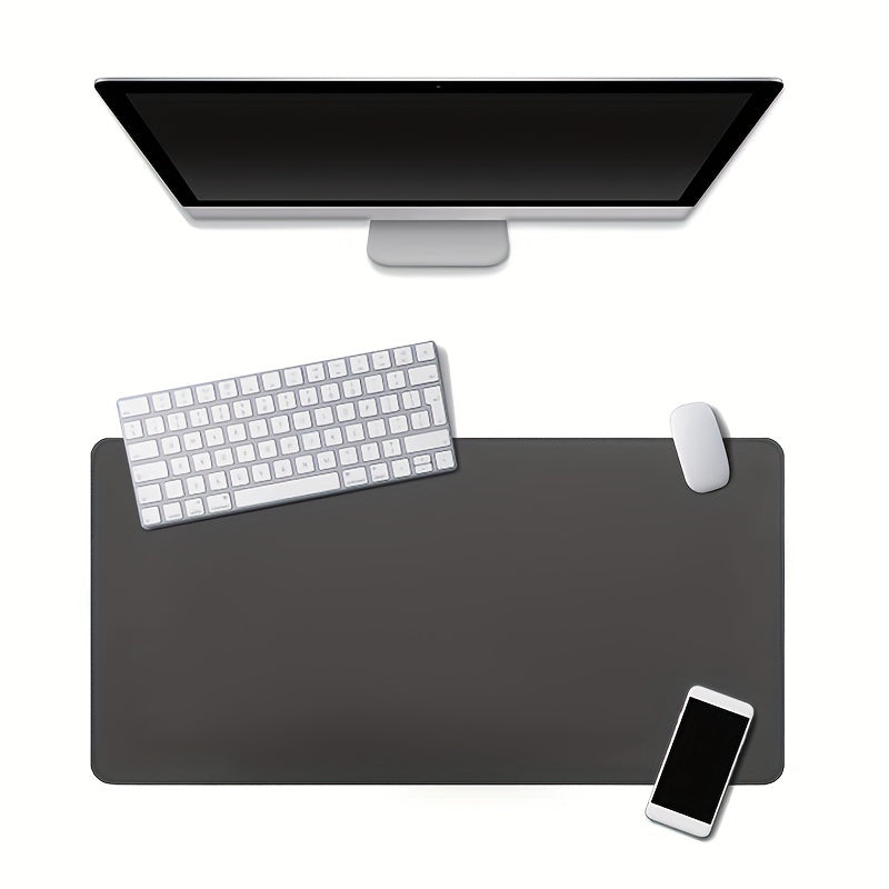 Double Sided PU Leather Mouse Pad Notebook Office Desk Pad Waterproof
