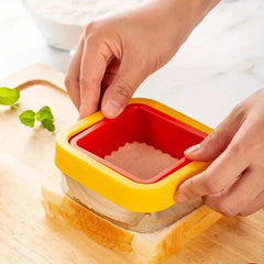 2pcs Square Sealing Machine Stainless Steel Biscuit Cutter Candy Mold