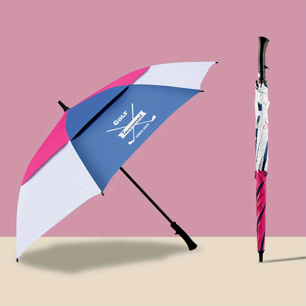 Golf Waterproof UV Protection Umbrella Double Layer Auto Open Large Size
