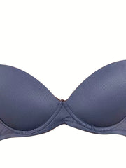 Comfy Solid Push Up Bra Women's Lingerie