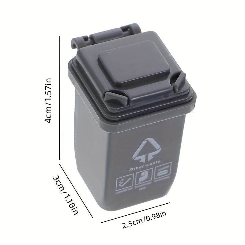 5 Mini Trash Can Models Open Lid 1/12 Doll House Scene Birthday Party Gift