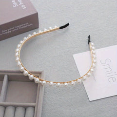 Faux Pearl Head Hoop Wedding Hair Accessories Bridal Headband