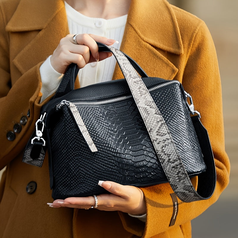 Women's Large Capacity Crossbody Leather Bag for Outings