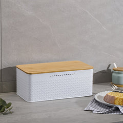 Multifunctional Household Iron Bread Box With Detachable Cover Dustproof