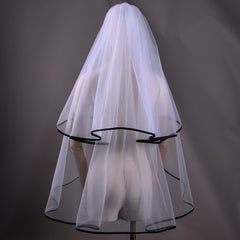 Floral Hairpin Lace Bridesmaid Veil for Weddings