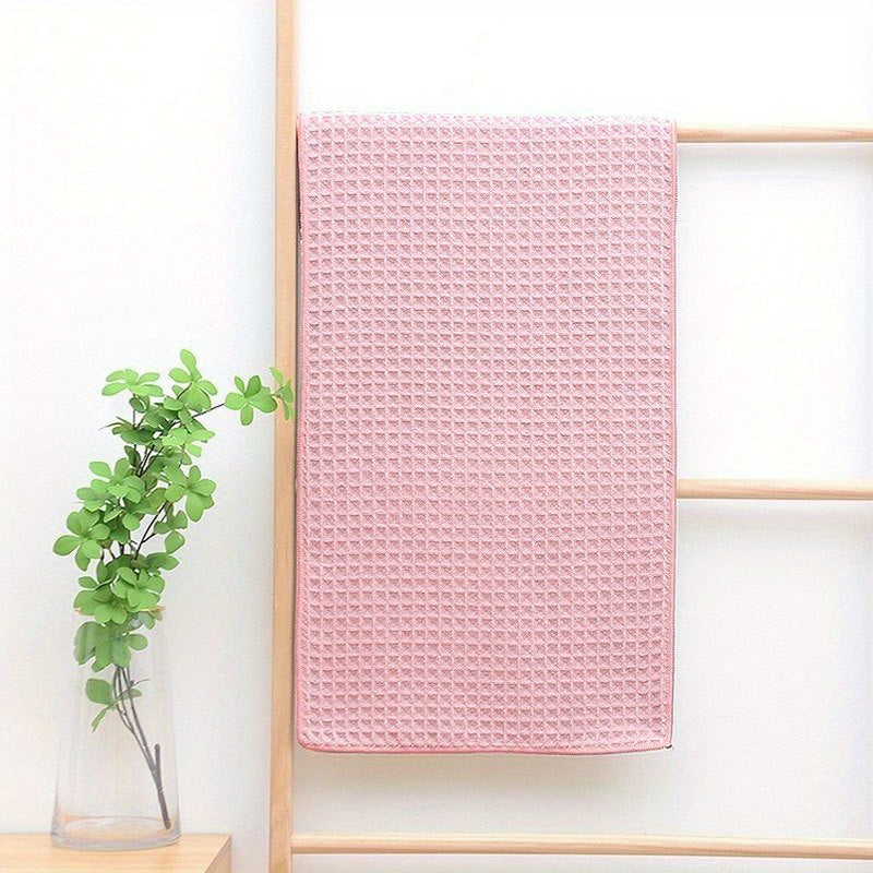 Soft Absorbent Waffle Honeycomb Bath Sheet Towel 13.78x29.53 Inches