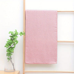Soft Absorbent Waffle Honeycomb Bath Sheet Towel 13.78x29.53 Inches