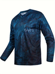 Men's V Neck Tee Casual Comfy T shirt for Spring & Fall