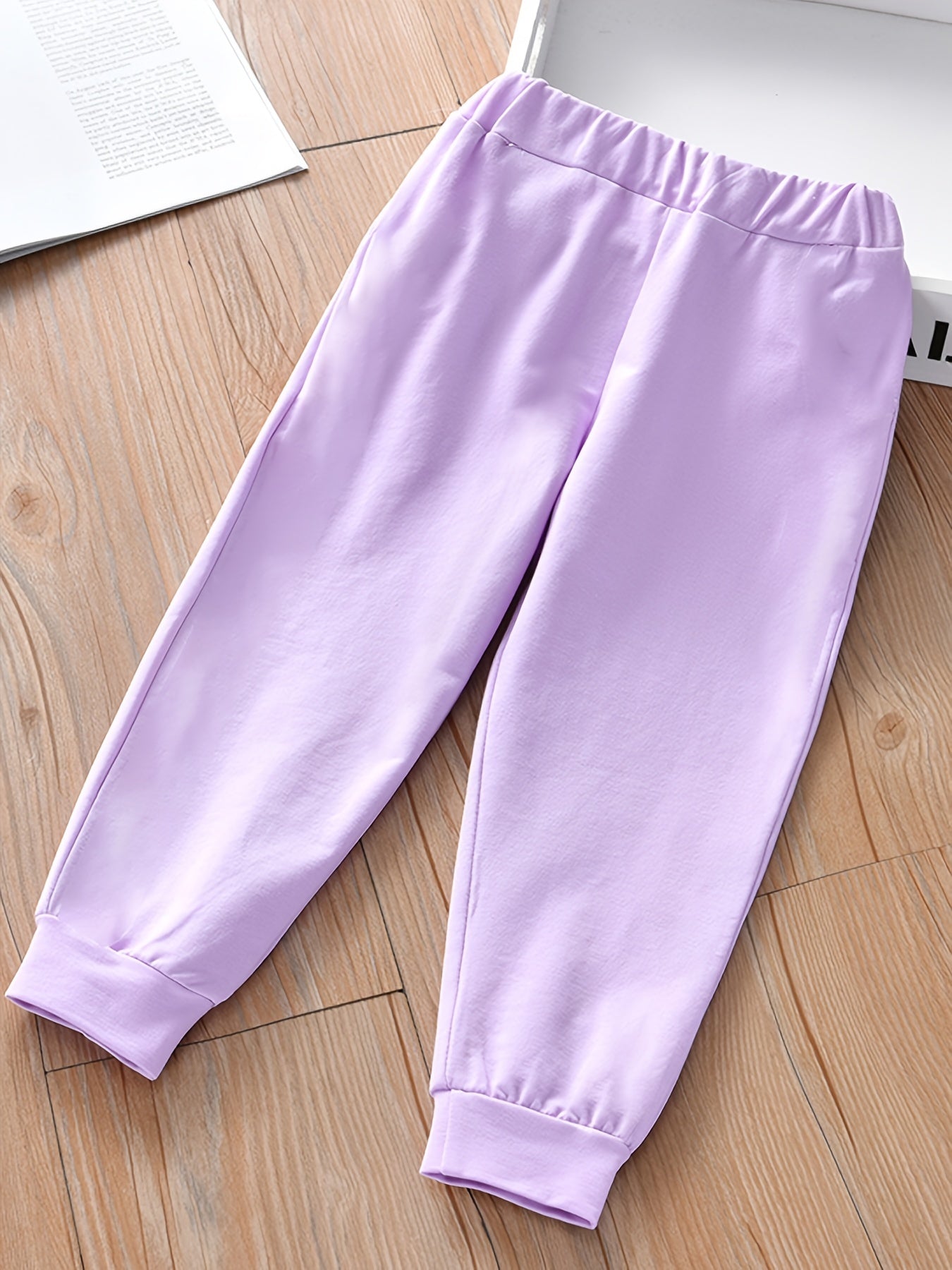 Girls' Rainbow Striped Casual Sports Jogger Pants For Toddler Kids