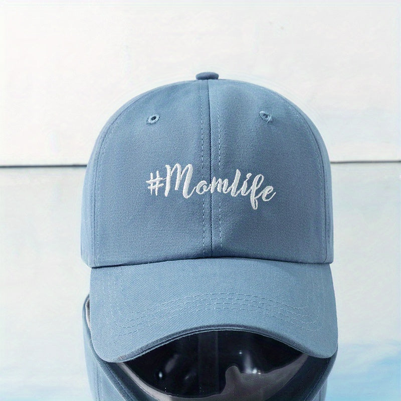 MOMLIFE Ponytail Baseball Cap Vintage Washed Distressed Twill Hat