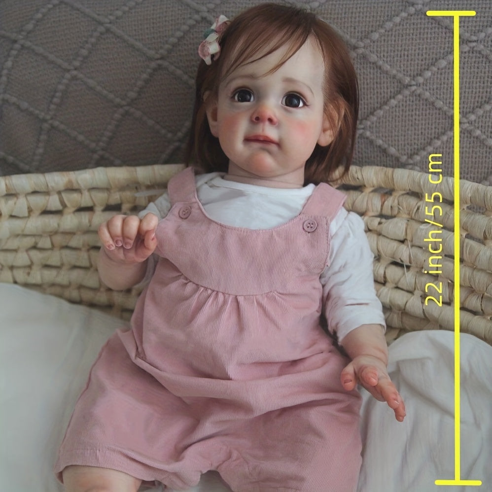 22" Lifelike Reborn Baby Doll Soft Body Realistic Newborn Baby Doll Gift