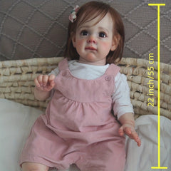 22" Lifelike Reborn Baby Doll Soft Body Realistic Newborn Baby Doll Gift