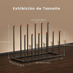 Metal Boots Storage Rack Space Saving Organizer