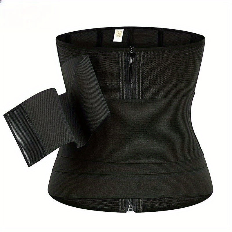Women's Sweat Waist Trainer Tummy Control Body Shaper with Sweatband