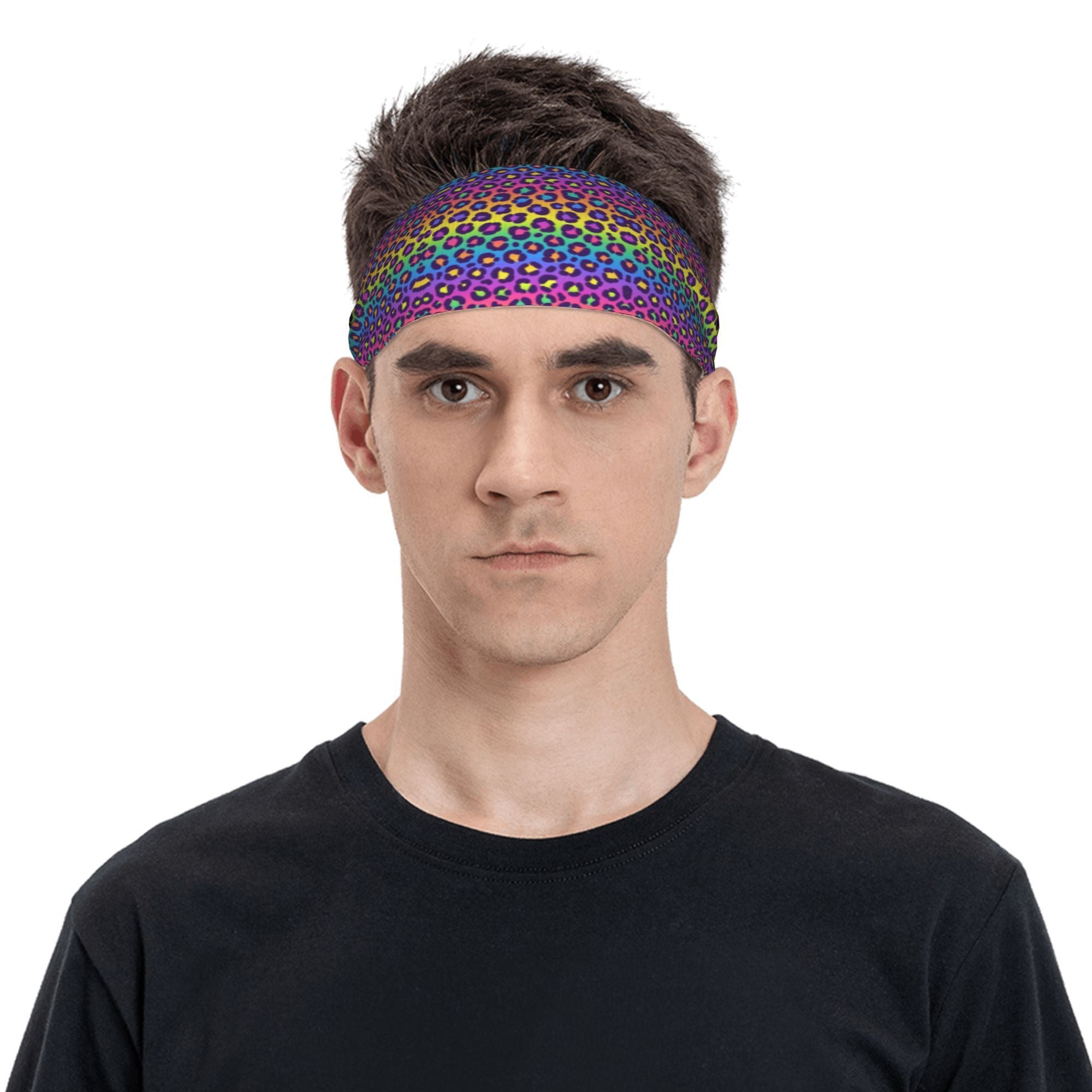 Rainbow Breathable Headband for Sport & Casual Outfits