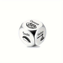 Stainless Steel Food Decision Dice for Funny Board Game