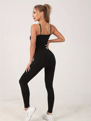 Women's Sports Cami Jumpsuit Fitness Yoga Bodysuit