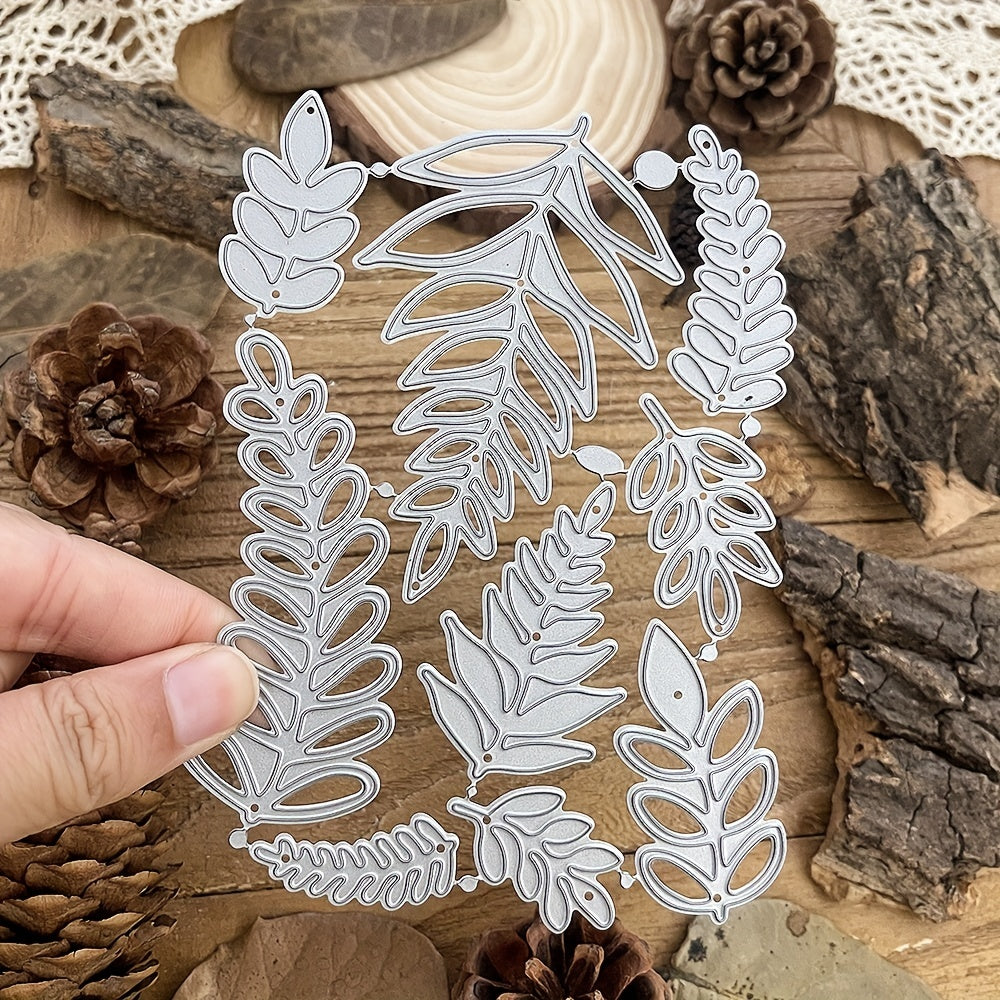 Green Leaves Branch Metal Cutting Dies DIY Scrapbooking Cards