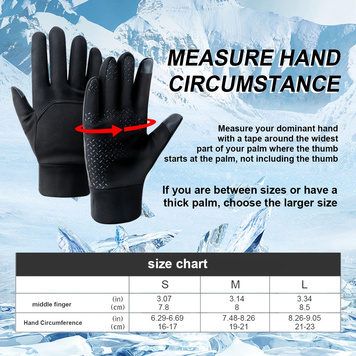 Windproof Touch Screen Fleece Gloves for Men and Women