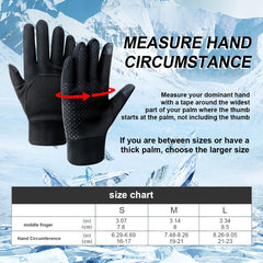 Windproof Touch Screen Fleece Gloves for Men and Women