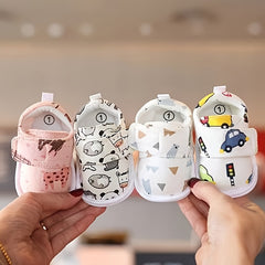 Cartoon Baby Boys Walking Shoes for Spring and Summer