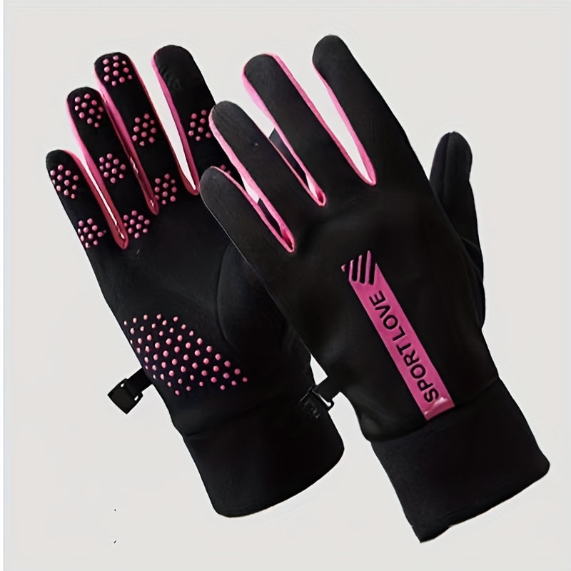 Women's Waterproof Touch Screen Sports Gloves for Cycling