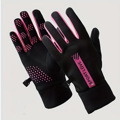Women's Waterproof Touch Screen Sports Gloves for Cycling