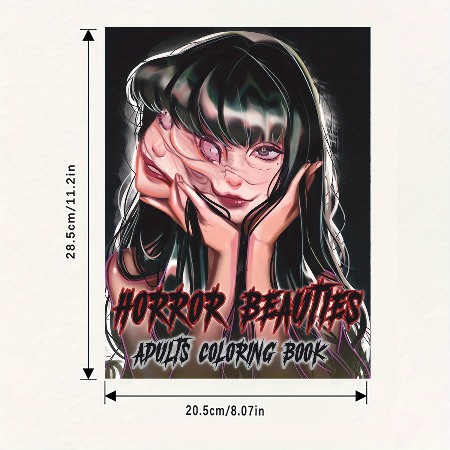 Terror Girl Coloring Book: 22 Pages - 28.5x20.5 cm