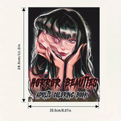 Terror Girl Coloring Book: 22 Pages - 28.5x20.5 cm