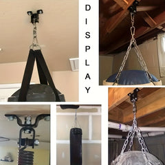 360 Rotating Boxing SandBag Holder with Fixed Buckle and Hanging Hook