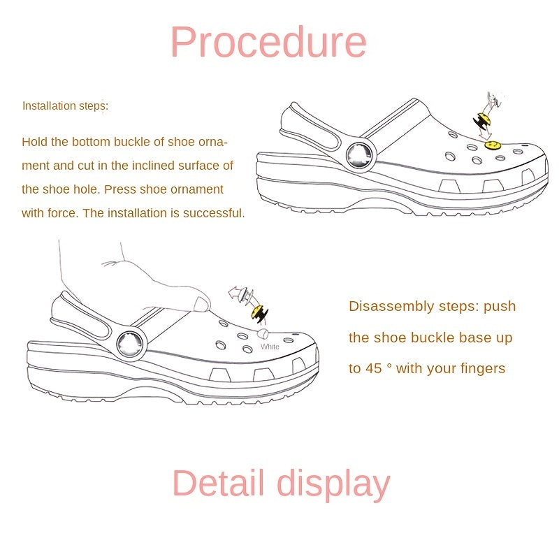 8pcs Dinosaur Shoe Charms PVC Anime Decoration Kids Gift
