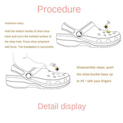 8pcs Dinosaur Shoe Charms PVC Anime Decoration Kids Gift