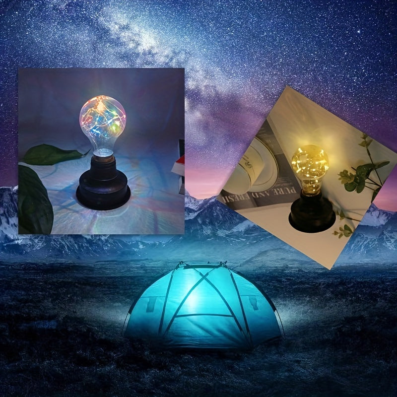 Retro Nursery Night Light Camping Tent Light Warm Alkaline Box Safe Decor