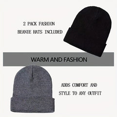 Beanie Hat Unisex Knitted Winter Soft Ski Hat