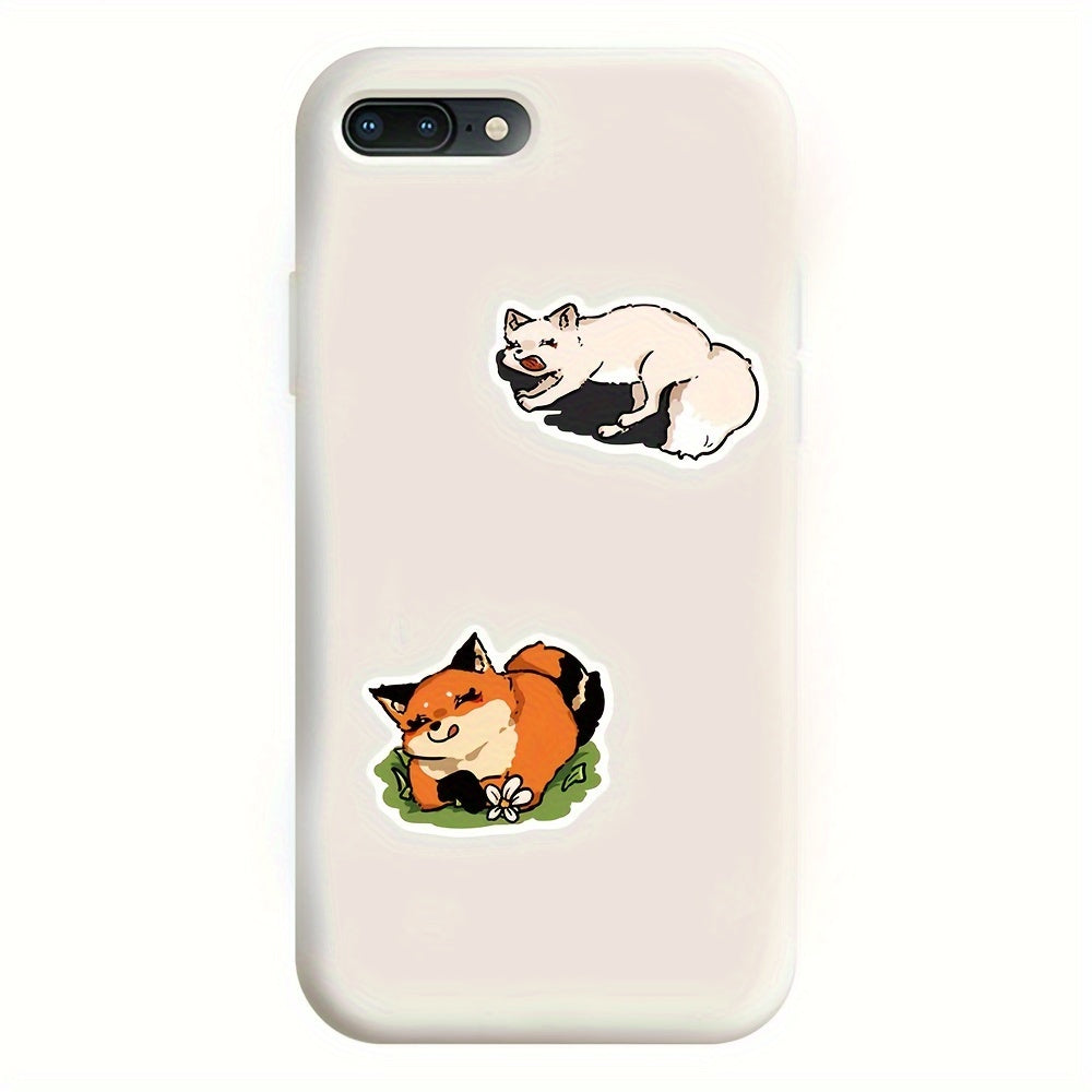 50pcs Little Fox Graffiti Stickers Holiday Decoration Luggage Waterproof