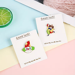 Colorful Clown Brooch for Bags Hats Clothing Durable Alloy Material