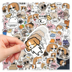 70pcs Cartoon Siamese Liphu Series Waterproof Graffiti Stickers