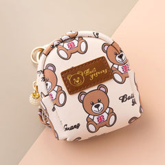 Cartoon Bear Mini Bag Coin Purse with Keychain