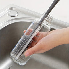 Silicone Groove Cleaner: Effortlessly Clean Your Glass Water Bottle