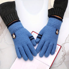 Warm & Thickened Gloves for Kids, Ages 4-8, Winter Boys & Girls