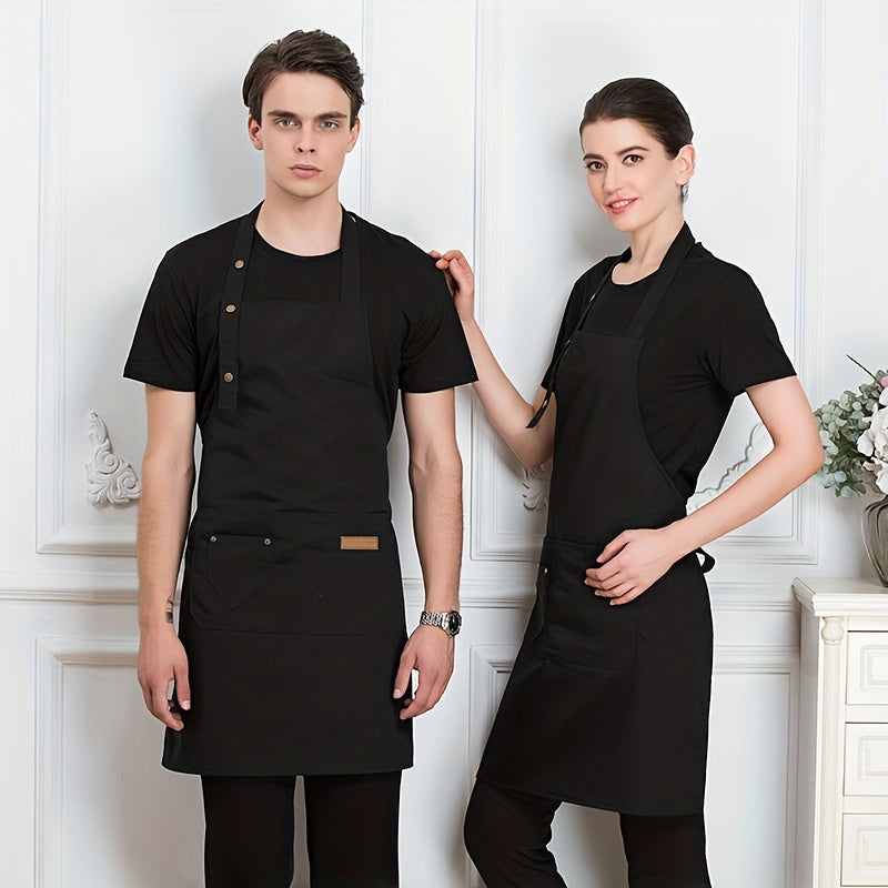 Waterproof Unisex Apron with Pockets for Gardening Cooking