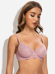 Sexy Face Lace Push Up Bra Soft Breathable Underwear