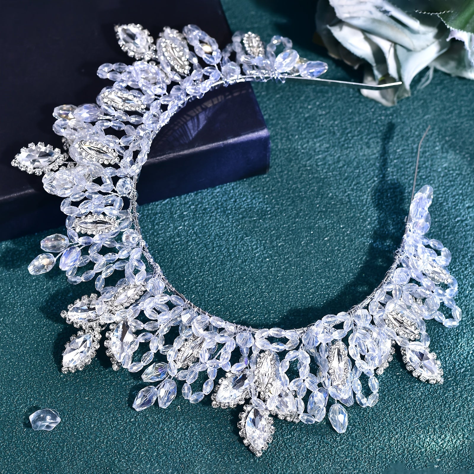 Handcrafted Bridal Tiara Vintage Embellished Wedding Hair Crown