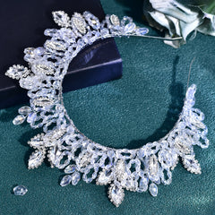 Handcrafted Bridal Tiara Vintage Embellished Wedding Hair Crown