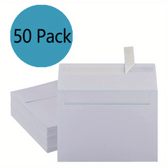 50pcs 4x6in Kraft Paper Envelopes A4 Card Invitation Postcard